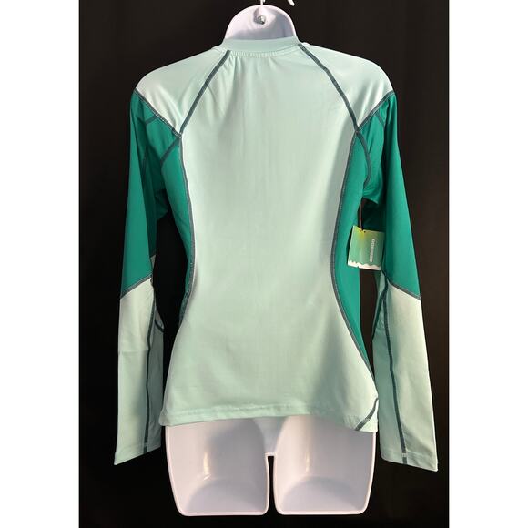 Sea-Doo Rashguard Women's  Zip Up UV 50+, Quick-Dry Top, Glacier / Ice Sz Medium - Picture 4 of 8